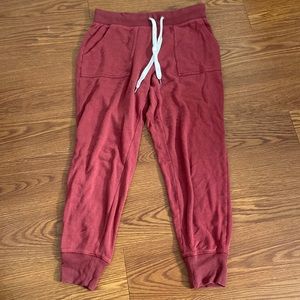 Size Medium Red Aerie Sweatpants